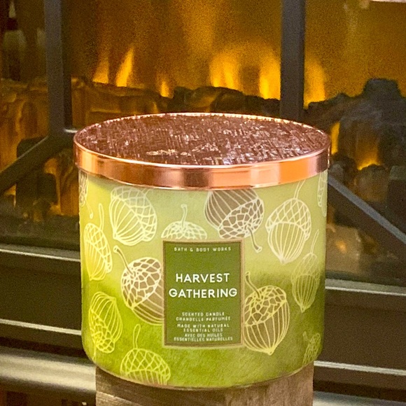 BBW Harvest Gathering 3 Wick Candle - Picture 1 of 4